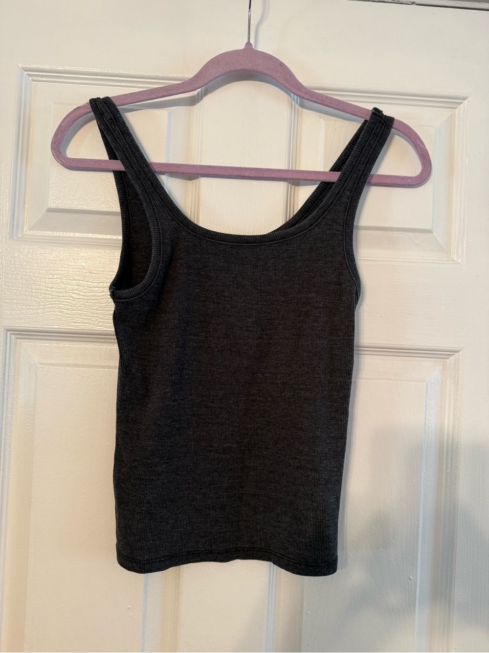 Z Supply Charcoal Ribbed Tank Top